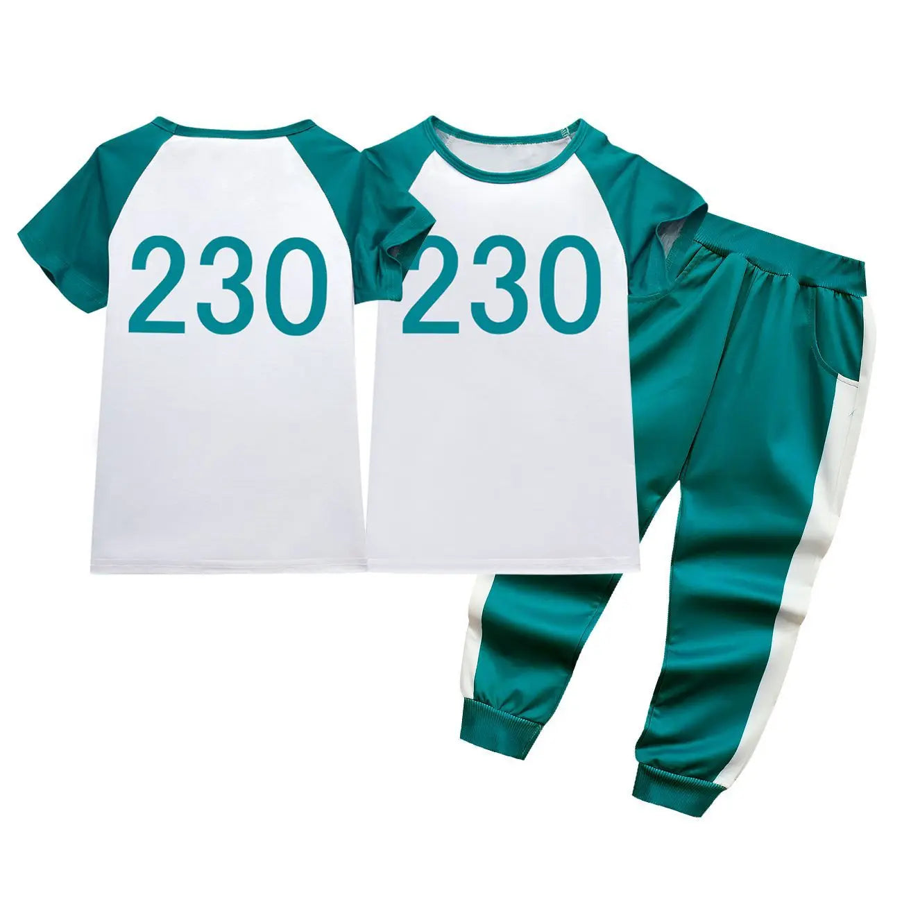 2025 New  Kids Customized Calamari Games 2 Clothes T-shirt 230 Children Tracksuit Boys Girls Tops Carnival Party Halloween C