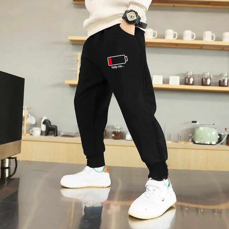 Kids California Letter Print Sweatpants Elastic Waist Thin Pencil Trousers Boys Teens Sports Casual Clothes Autumn Spring