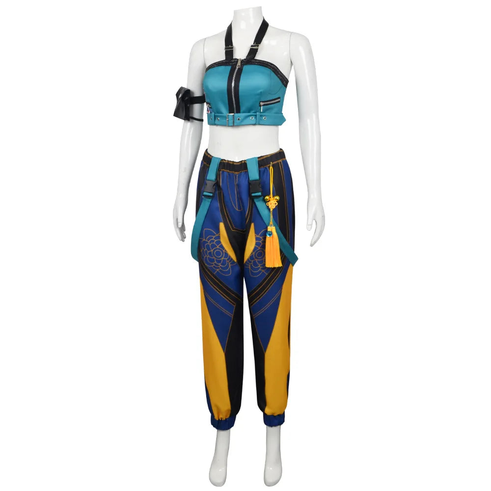 New Anime Kids Girl Roleplay Cosplay Costumes Zoey Full Costume Set for K-pop Halloween Carnival Party Suits Clothes Outfit