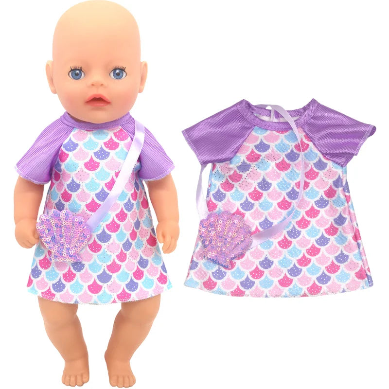 36cm Reborn Baby Doll Clothes 14 Inch Doll Outfit Rompers Toys Wears