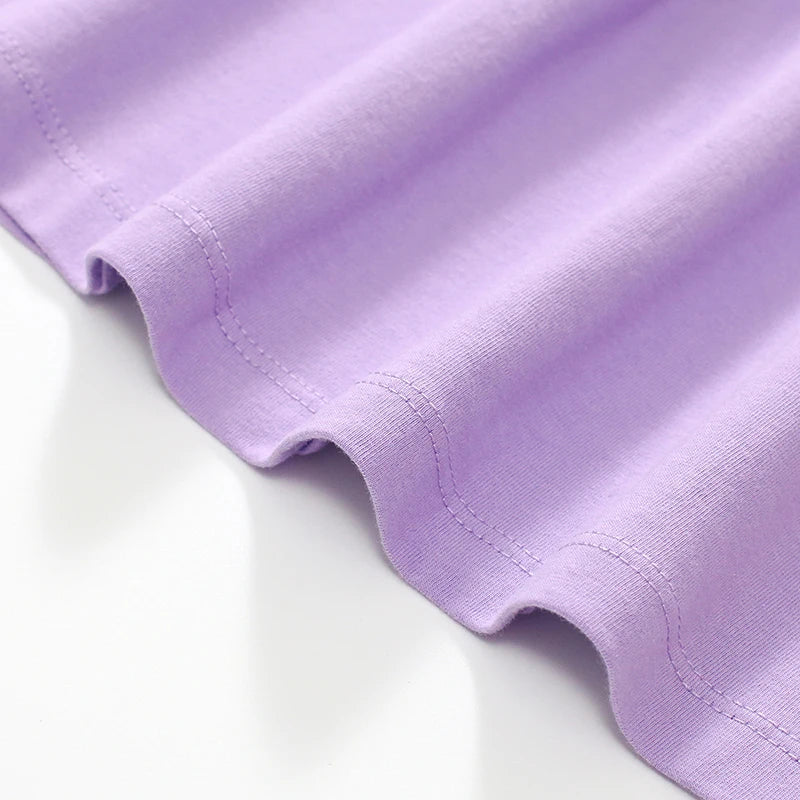 Little maven Summer Dress Toddler Baby Girls Clothes Cotton Purple Embroidery Flowers Sleeveless Dress Children's Clothing