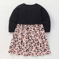 Baby Girl Cat Embroidered Pattern Patchwork Design Dress