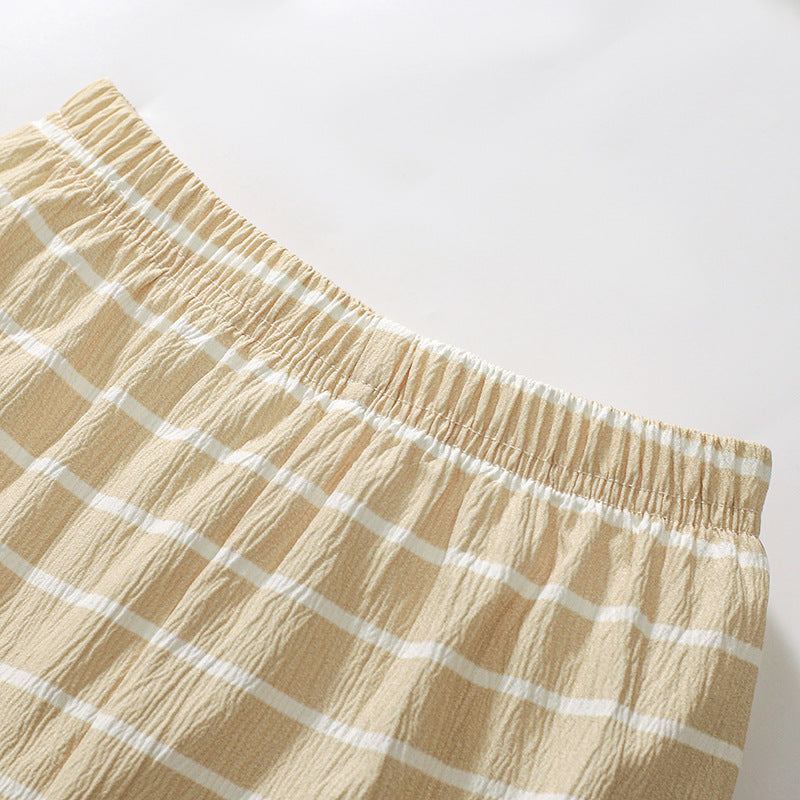 Summer Baby Kids Unicorn Cartoon Pattern T-shirt and Striped Bloomers Clothing Set for Girls