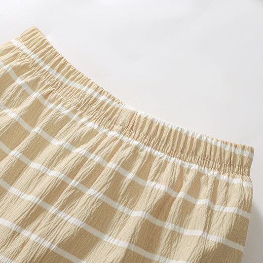 Summer Baby Kids Unicorn Cartoon Pattern T-shirt and Striped Bloomers Clothing Set for Girls