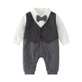 Autumn Baby Gentleman Birthday Clothes Romper